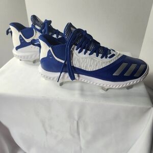 Adidas Blue and White Cleats